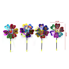 REMOLINO D24:D58DE VIENTO FLOR HOLOGRAFICA INSECTOS FRONTAL 22X45CM