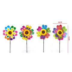 REMOLINO DE VIENTO MULTICOLOR CON GIRASOL FRONTAL 36X72CM