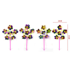 REMOLINO DE VIENTO MULTI FLOR CON CARA FELIZ 29X51CM