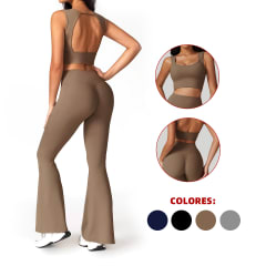 CONJUNTO 2 PCS DEPORTIVO PETO   M-L-XL-2XL+ CALZA PATA ELEFANTE M-L-XL-2XL