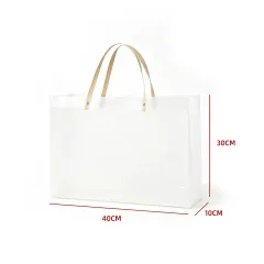 BOLSA REGALO PVC MATE C/ASA 30X40X10CM