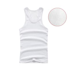 CAMISETA JUVENIL SIN MANGA BLANCA TALLA 5-6/7-8/9-10/11-12