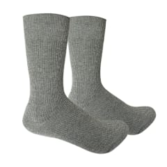 CALCETINES ESCOLAR CORTO COLOR GRIS ACRILICO TALLA 10-11 | 12 UNID