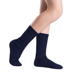 CALCETINES ESCOLAR CORTO AZUL ACRILICO TALLA 05-06 | 12 UNID