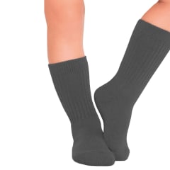 CALCETINES ESCOLAR LARGA COLOR GRIS ACRILICO TALLA 9-10 | 12 UNID