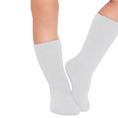 CALCETINES ESCOLAR LARGA COLOR BLANCO ACRILICO TALLA  9-10 | 12 UNID