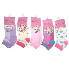 CALCETINES PARA NIÑA CORTE BAJO TALLA 6 | 12 UNID