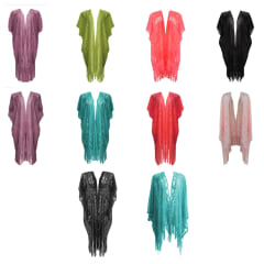 CHAL DE PLAYA LOLA ENCAJE LISO | 12 UNID