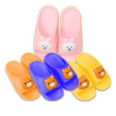 CHALAS INFANTIL UNISEX DISEÑO OSO Y CONEJO GOMA TALLA 31-35 | 80 UNID