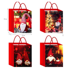 BOLSA DE REGALO NAVIDAD VIEJO PASCUERO 44X31X12CM | 12 UNID
