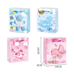 BOLSA DE REGALO BEBE 18X8X24CM | 12 UNID