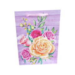 BOLSA DE REGALO DISEÑOS FLORALES 18x8x24