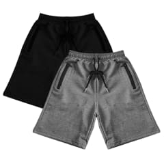 SHORT NIÑO COLOR LISO CON CIERRE | 12 UNI