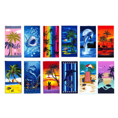 TOALLA PLAYA HOMBRE 75X140CM - DISEÑO SURTIDO