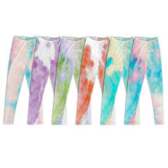 CALZAS DE NIÑA TIE DYE COLORES SURTIDOS | 12 UNID