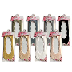 CALCETINES DE MUJER INVISIBLE LISO | 12 UNID