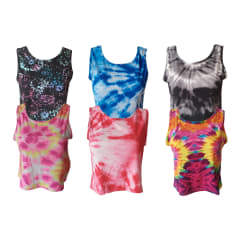 CAMISETA CORTA TIE DYE SIN MANGA