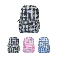 MOCHILA CON ESTAMPADO SURTIDO 42X30X12CM