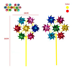 REMOLINO MOLINO DE VIENTO 7 PUNTAS 28X50CM