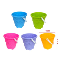 SET DE JUGUETES PARA PLAYA BALDE CON MOLDE 19*18.5