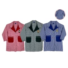 DELANTAL CUADRILLE NIÑO CON BORDADO TALLA 2-4-6