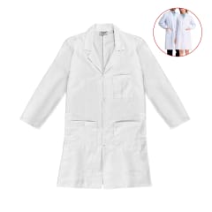 DELANTAL BLANCO UNISEX TALLA S/M/L/XL/2XL/3XL