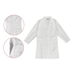 DELANTAL BLANCO HOMBRE TALLA S/M/L/XL/2XL/3XL