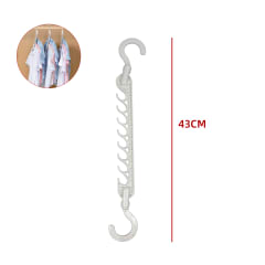 COLGADOR MULTIPLE SIMPLE PLASTICO 43cm