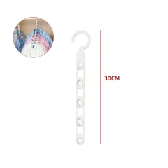 COLGADOR MULTIPLE DOBLE PLASTICO 30cm