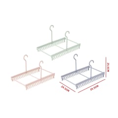 COLGADOR MULTIPLE DOBLE PLASTICO 39.5X24.5X25.5cm