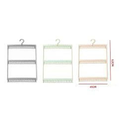 COLGADOR MULTIPLE DOBLE PLASTICO 41X62cm