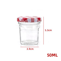 FRASCO DE VIDRIO CON TAPA ALUMINIO 50 ML