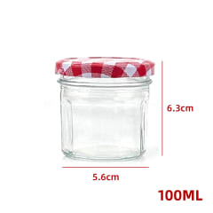 FRASCO DE VIDRIO CON TAPA ALUMINIO 100 ML