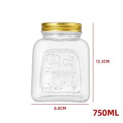 FRASCO VIDRIO GRABADO COCINA 750 ML