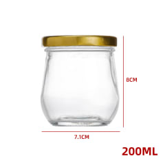 FRASCO DE VIDRIO  CON TAPA ALUMINIO  200 ML CON DISEÑO