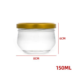FRASCO DE VIDRIO  CON TAPA ALUMINIO  150 ML IDEAL PARA ESPECIAS O COMETICOS NATURALES