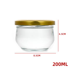 FRASCO CONSERVAS VIDRIO DORADO 200 ML