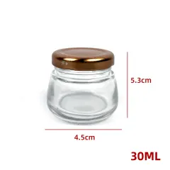 FRASCO DE VIDRIO CON TAPA ALUMINIO 30 ML