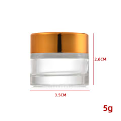FRASCO VIDRIO PEQUEÑO COSMETICO 5 G