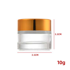 FRASCO VIDRIO COSMÉTICO TRANSPARENTE 10G