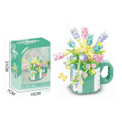 FLOR CON CESTO ARMABLE 338PCS