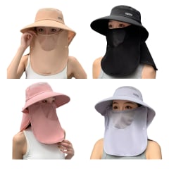 SOMBRERO MUJER CUBRE CUELLO Y CARA 58CM