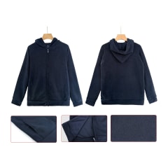 POLERON POLAR ESCOLAR UNISEX AZUL MARINO | TALLAS 14 A 18