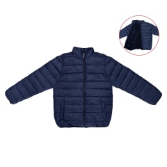 PARKA JUVENIL NIÑO AZUL MARINO POLAR PARA COLEGIO  14-16-18