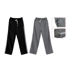 PANTALÓN BUZO HOMBRE FRANJA LATERALES ALGODÓN