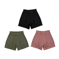 SHORT BOLSILLOS CARGO MUJER  COLORES Y TALLAS SURTIDAS
