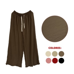 Pantalón Mujer Palazzo M-L-XXL Colores Surtidos | 12 UNID
