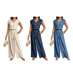 ENTERITO LARGO DENIM CON BOTONES M-L-XL