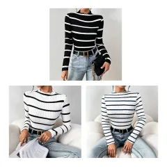POLERA MANGA LARGA RAYADA M-L-XL