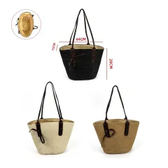 BOLSO TOTE VERANO NATURAL 44X28X15CM